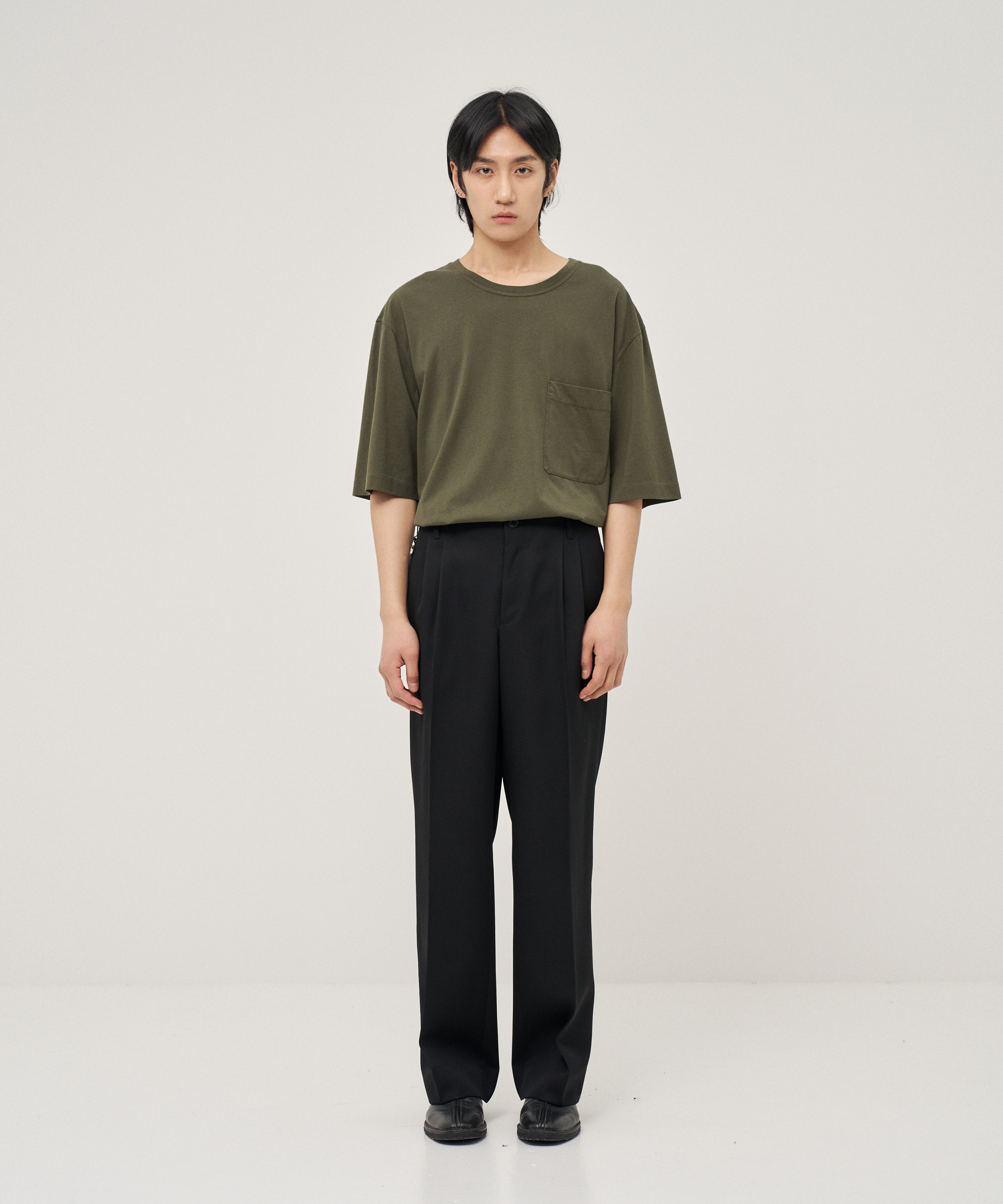 QUINN / Wide Tailored Pants (Black)