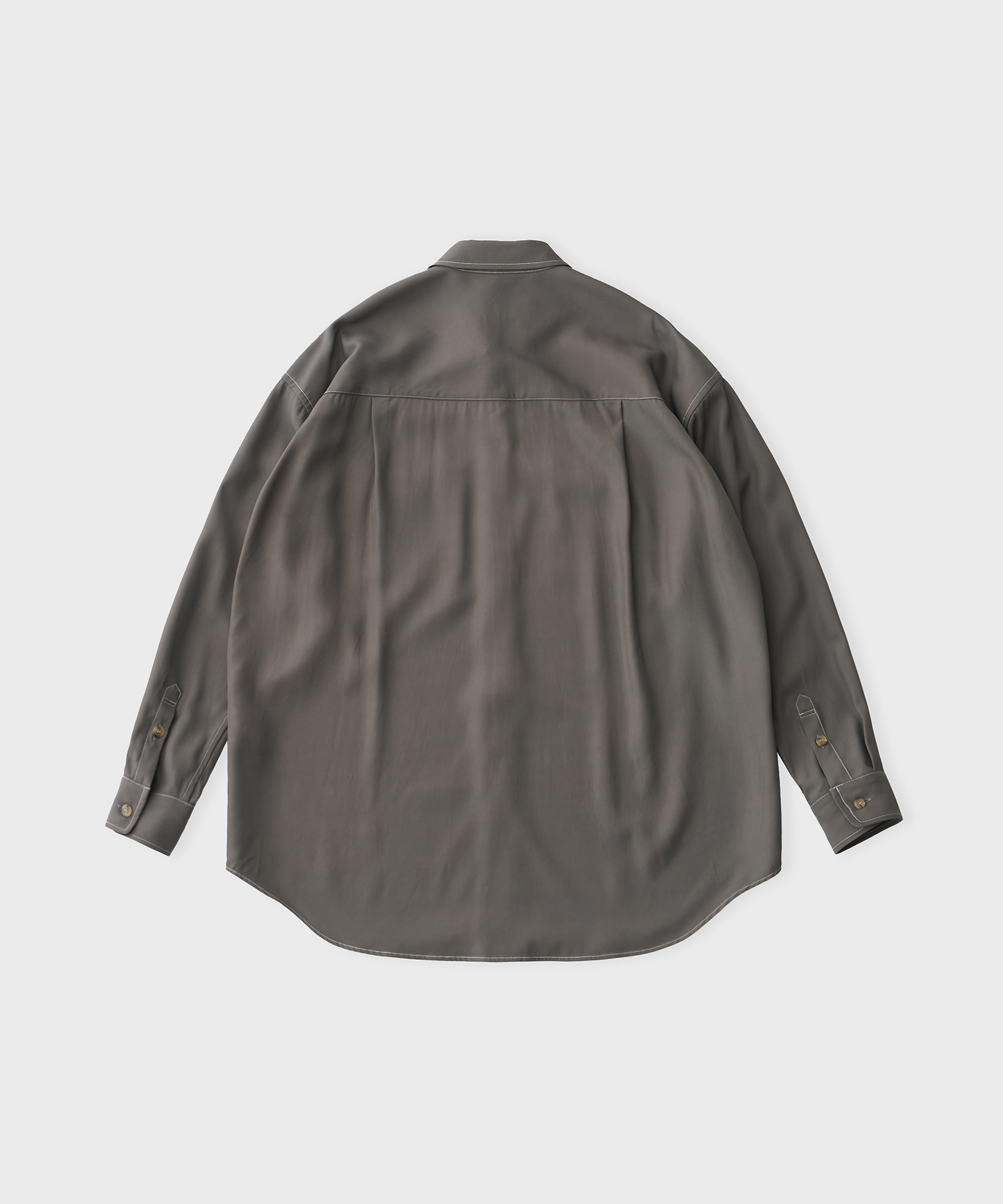 Viscose Twill L/S Shirt (Gray)