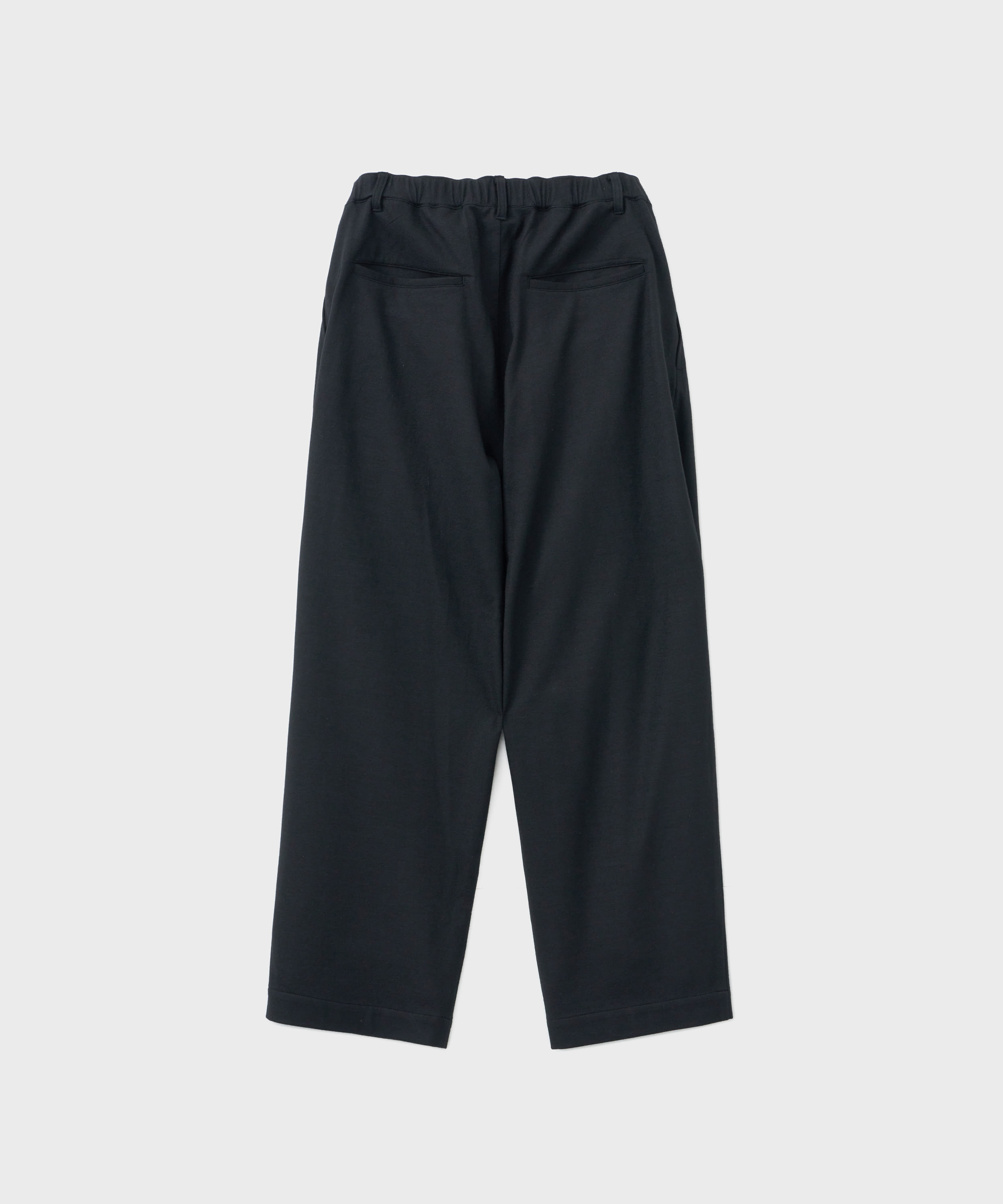 High Gauge Milled Wool Slacks (Black)