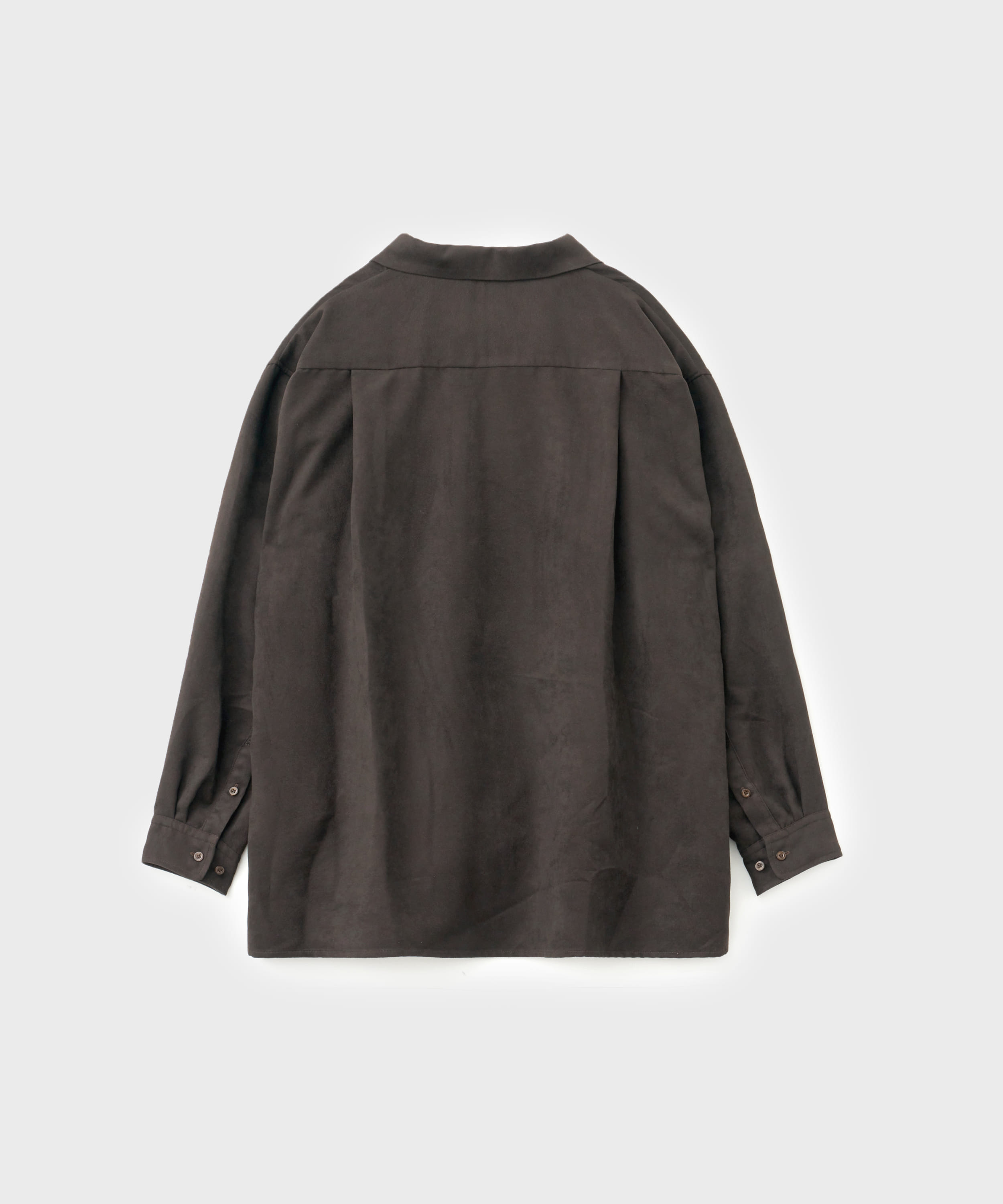 LS Open Collar DT Shirt (Brown)