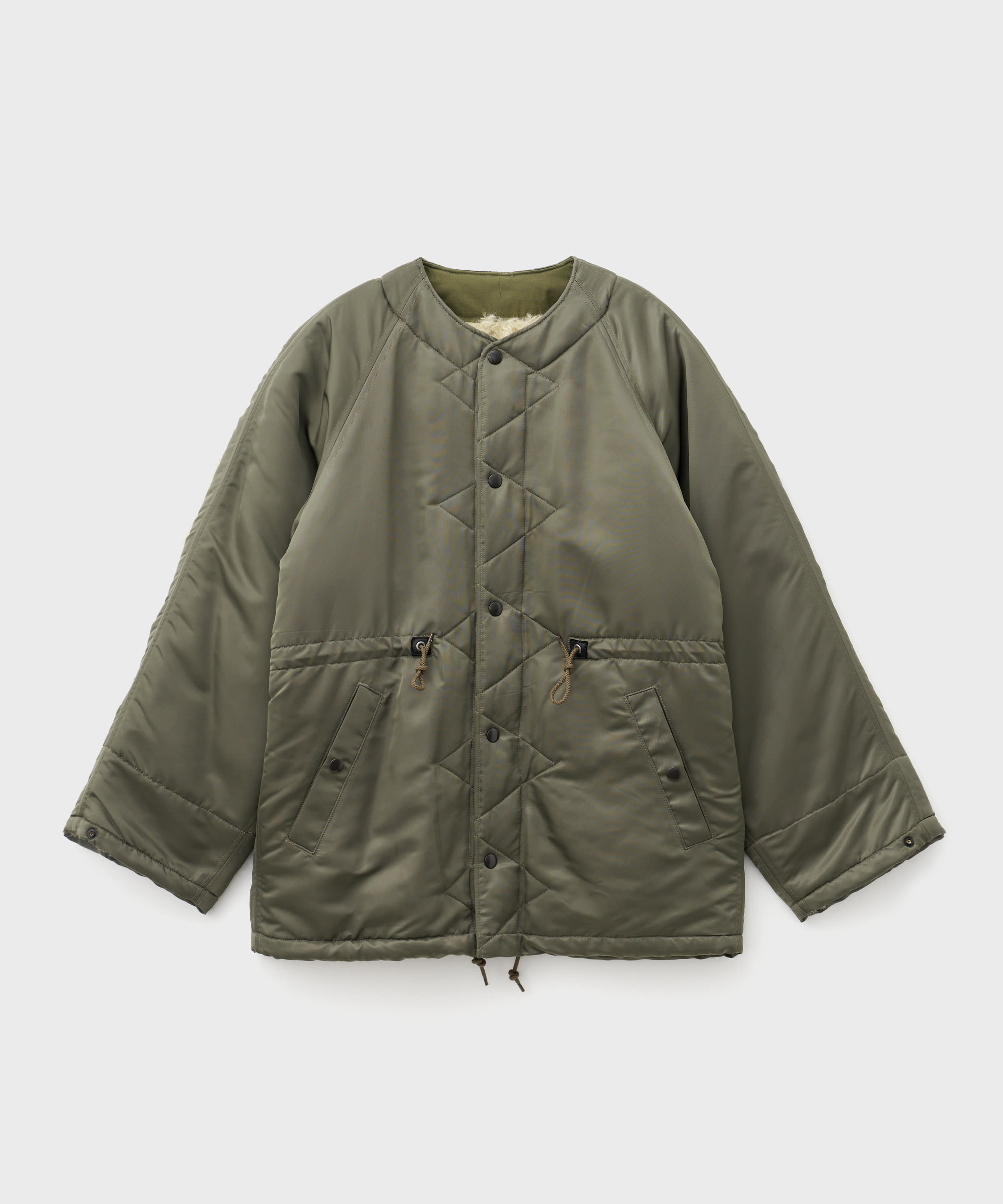 Double Needle Far Reversible Jacket (Beige)