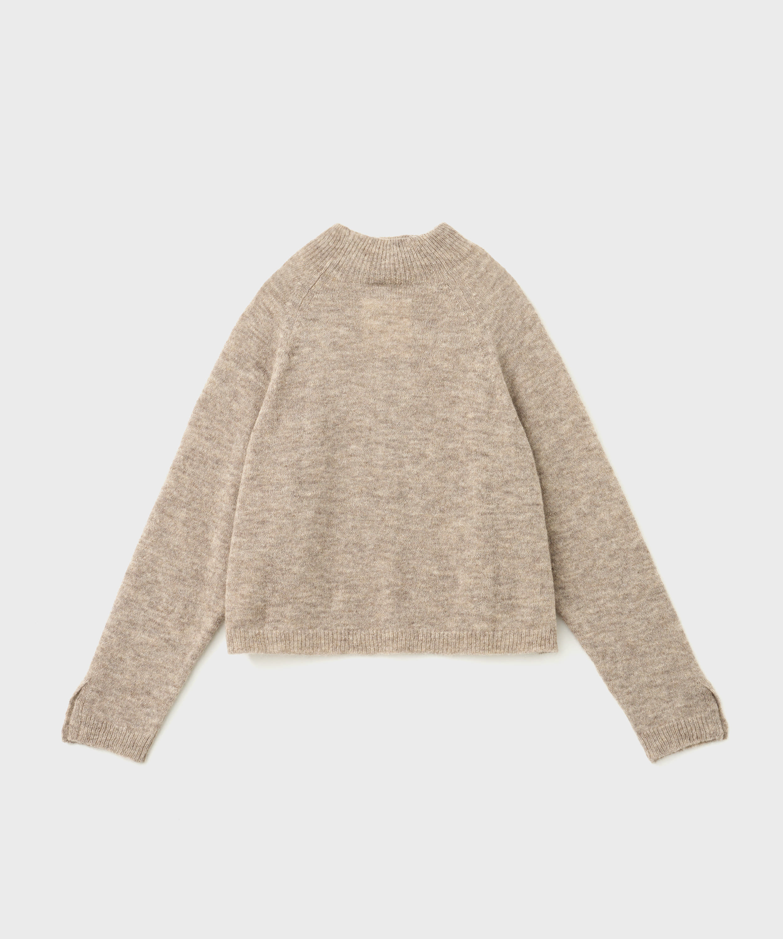 Baby Alpaca Polo Sweater (Taupe)