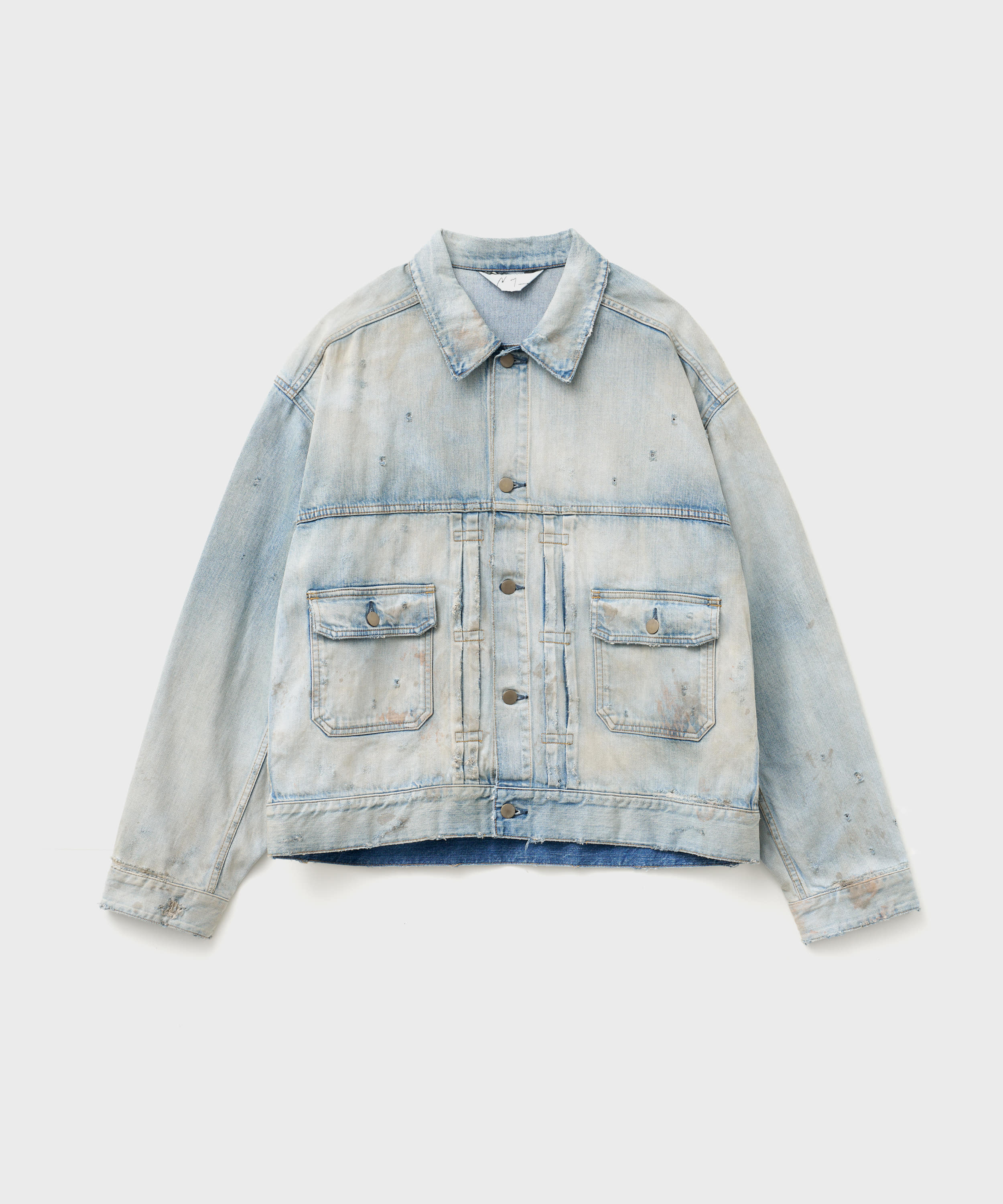 Damage Denim Jacket (Indigo)