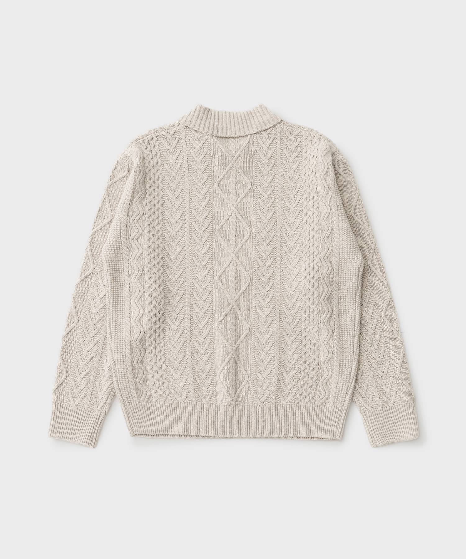 23AW Fisherman Cable Knit (Oatmeal)