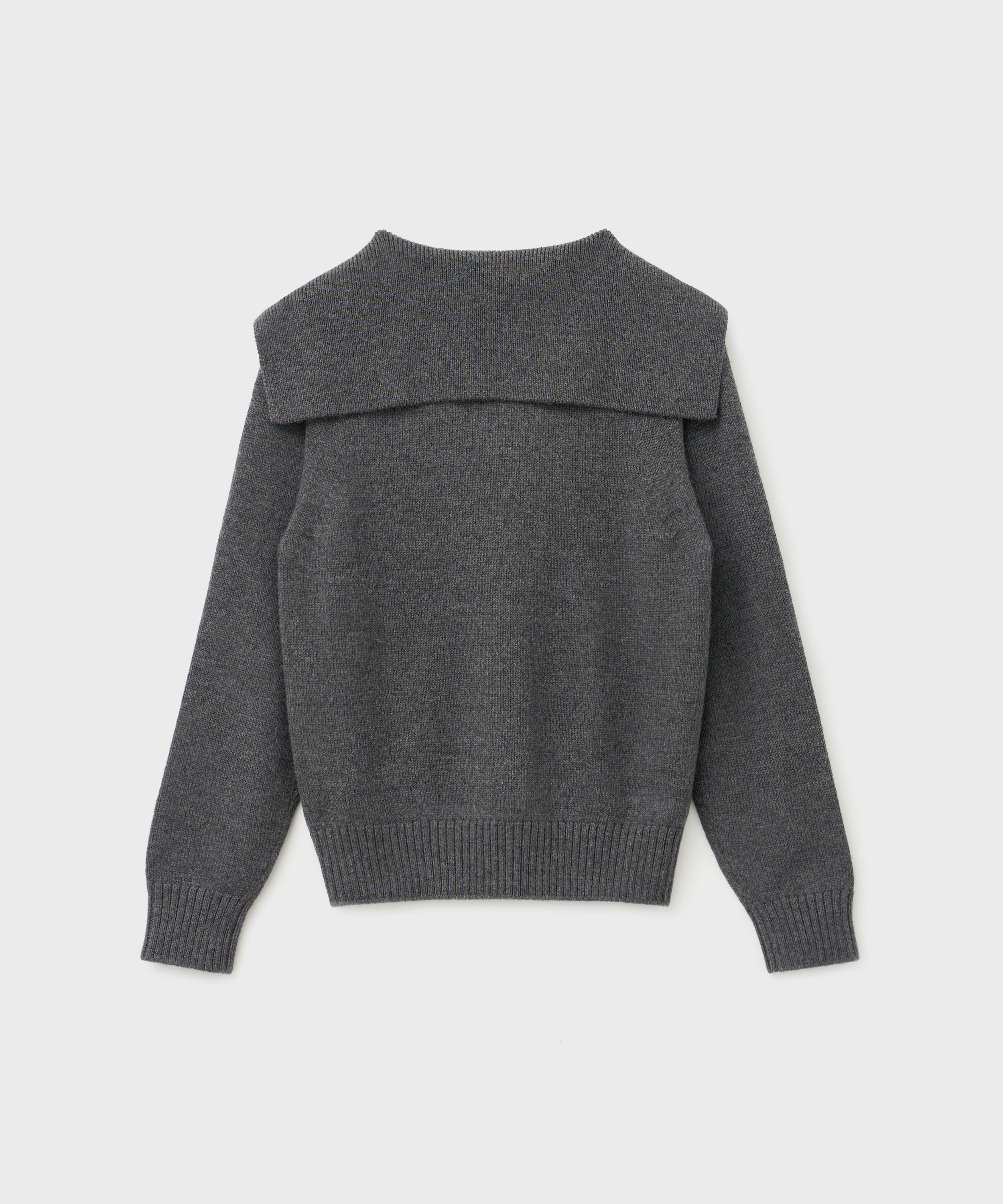 Wool 5G Sailor Collar Knit (MD Gray)