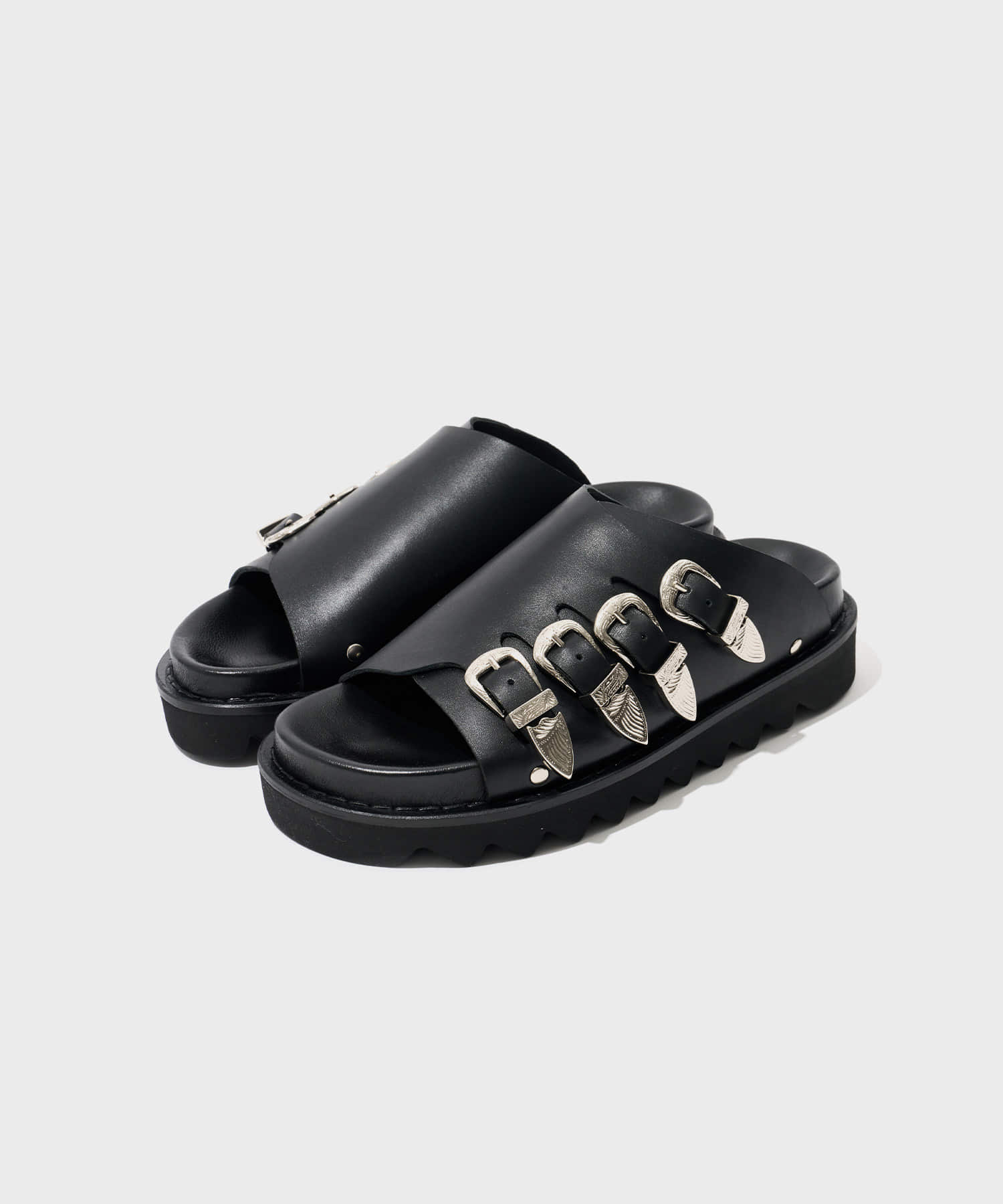 (w) 4BLT Slide (Black Leather)