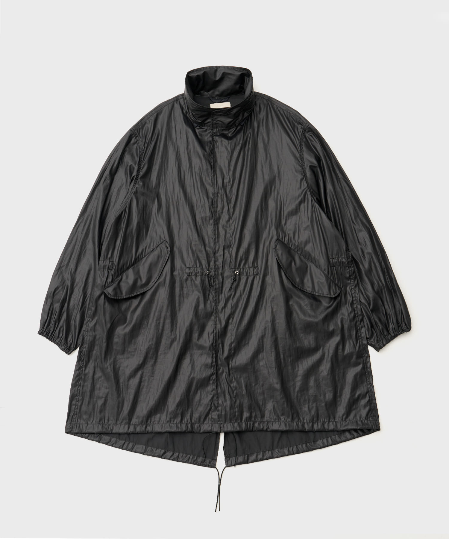Leather Like Polyester Snow Parka (Black)