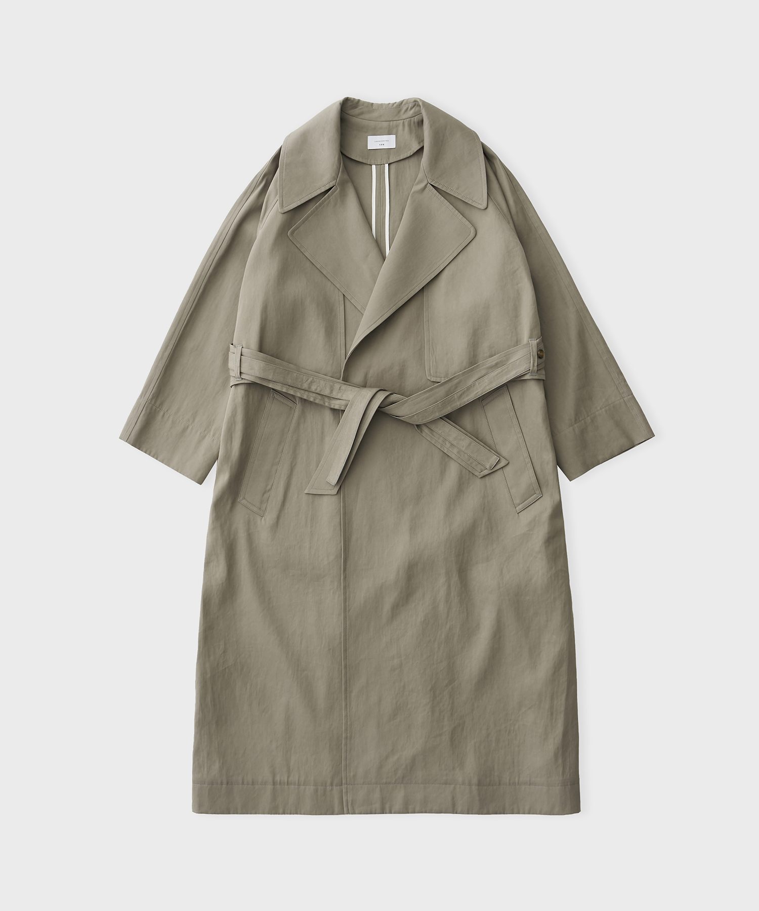 Women Cotton Trench Coat (Gray)