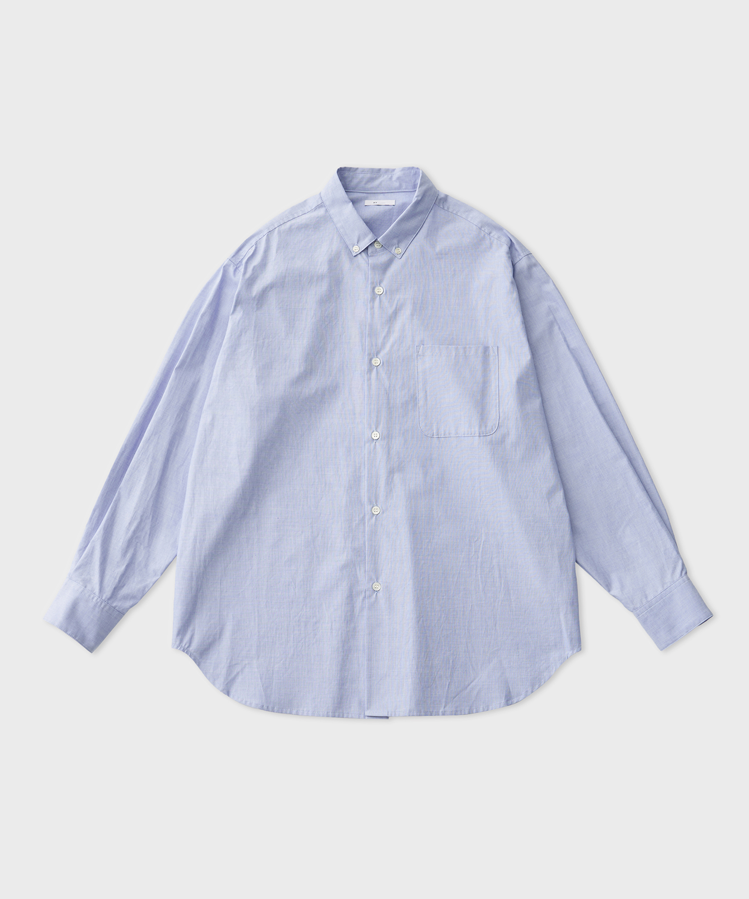 Chambray Button Down Collar Shirt (Blue)