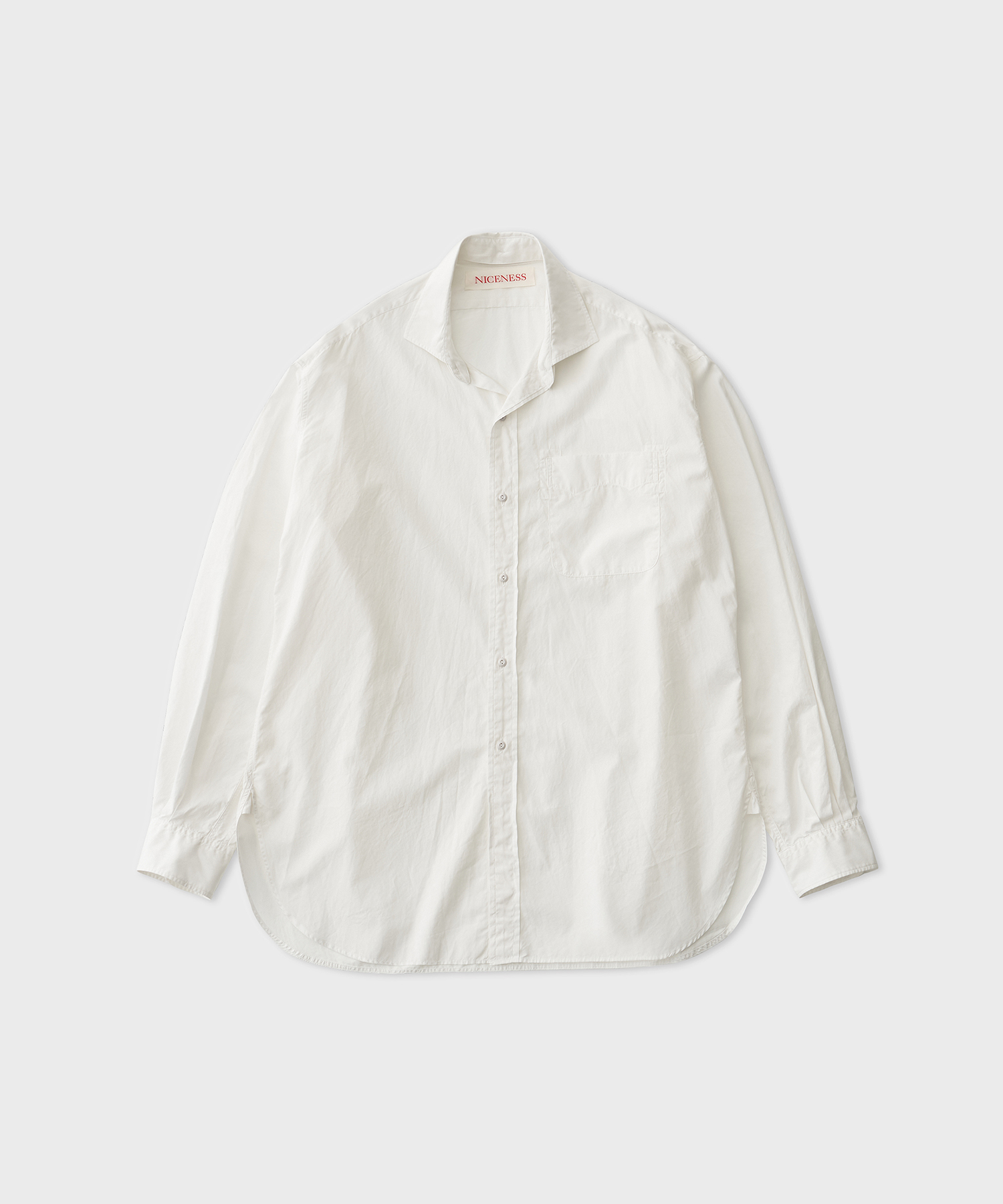 D.D.S Detachable Collar Dress Shirt (White)