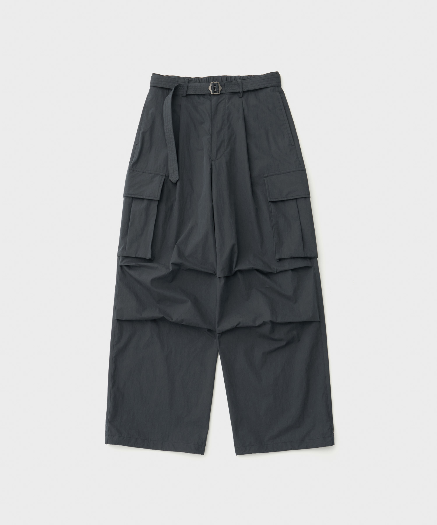 Parachute Belted Pants (Charcoal Navy)