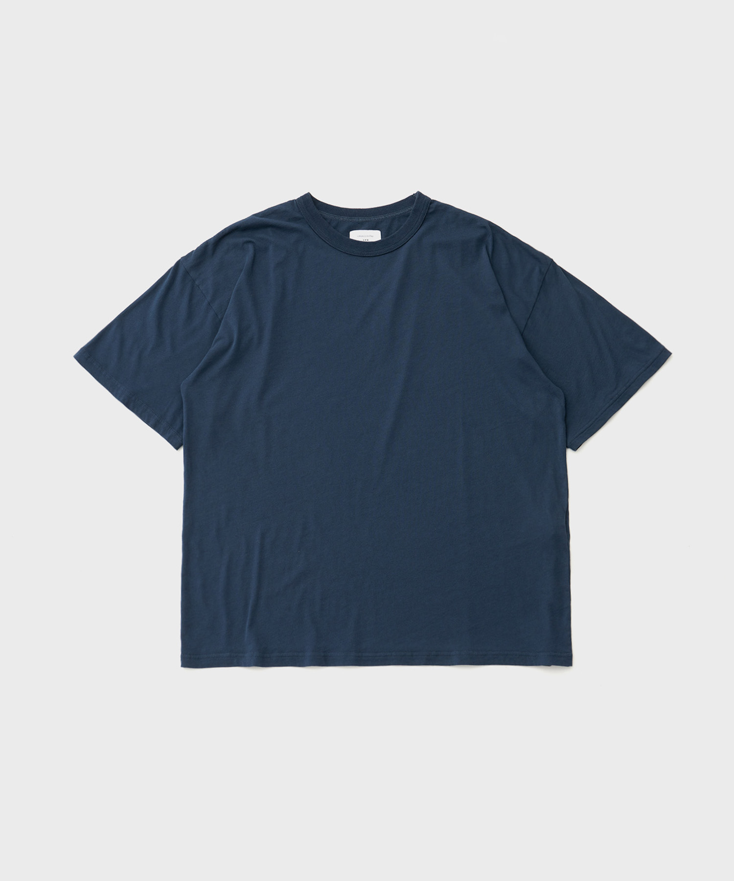 (w) Creamy Cotton S/S T-Shirt (Dull Blue)