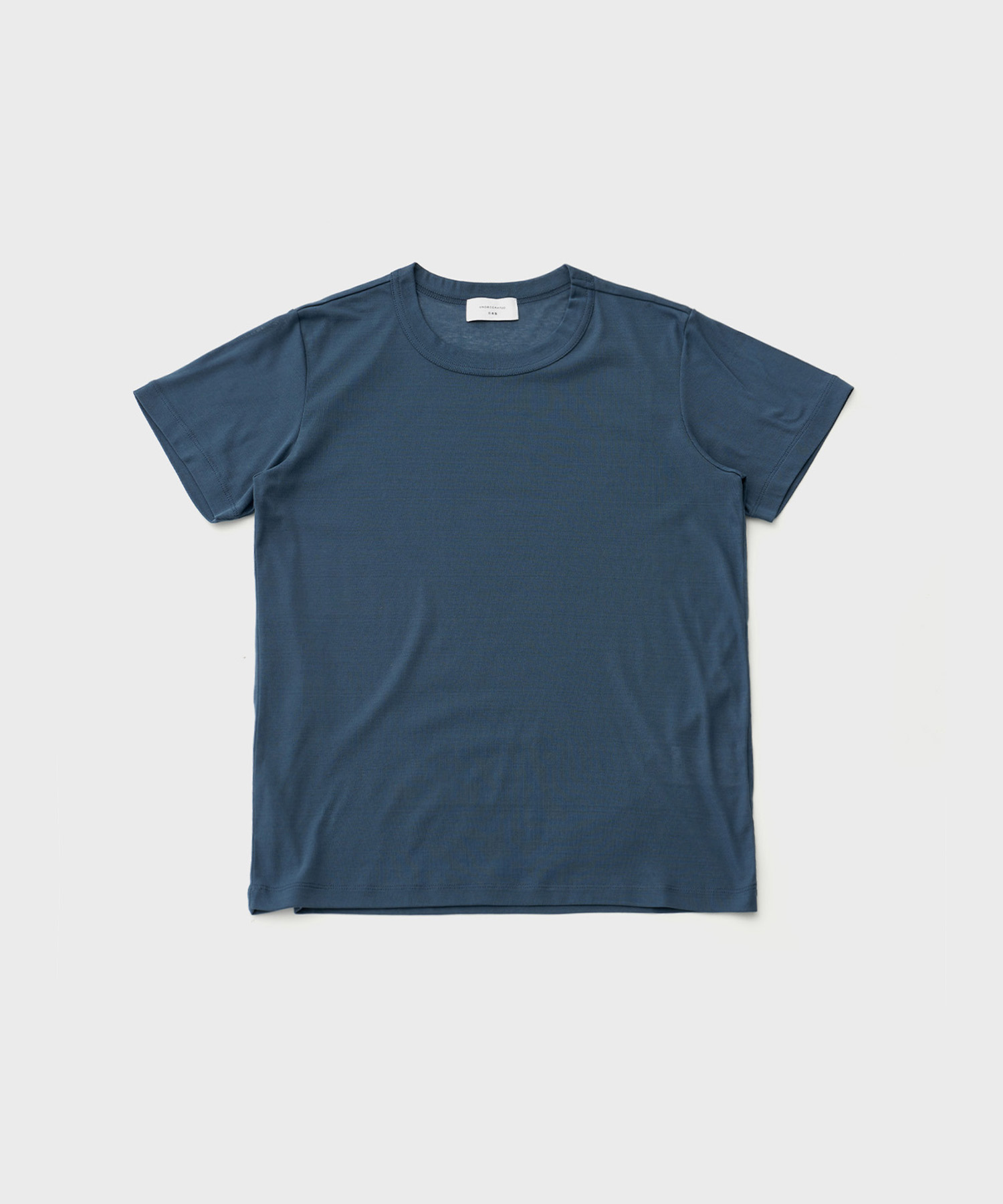 Sheer Cotton Mini T-Shirt (Dull Blue)