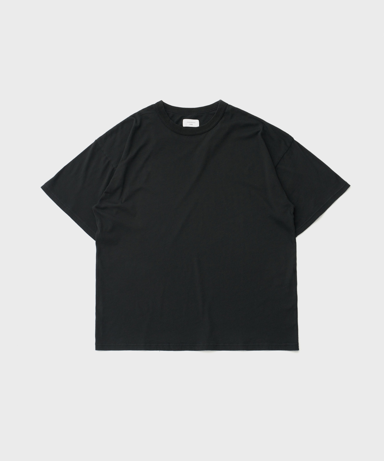 (w) Creamy Cotton S/S T-Shirt (Black)