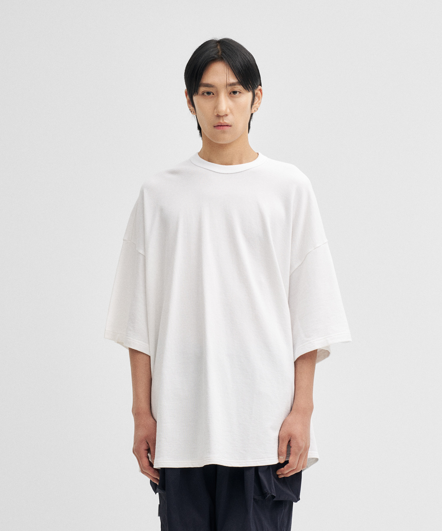 Super Big Round Tee (White)