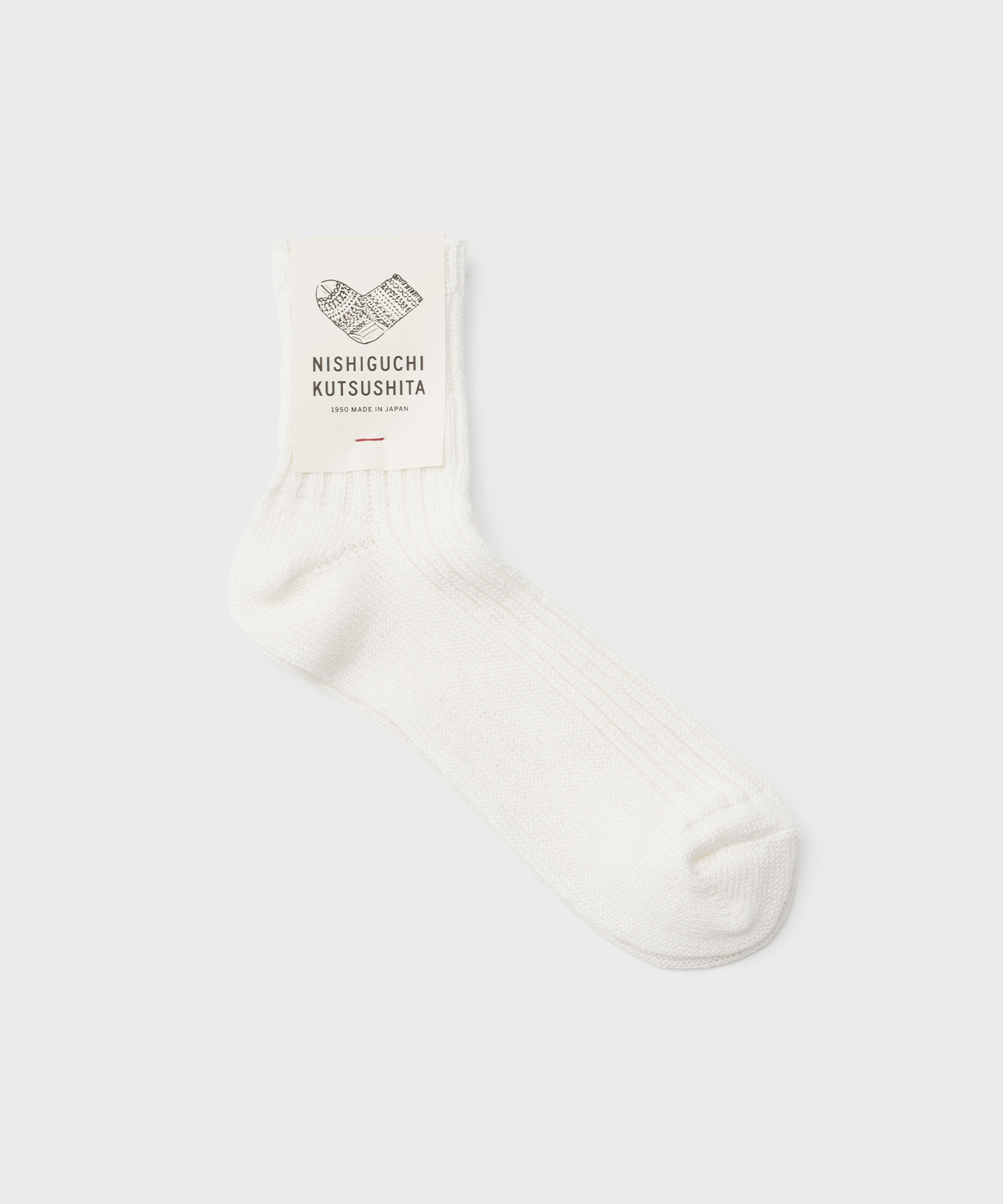 Linen Ribbed Socks (Off White)