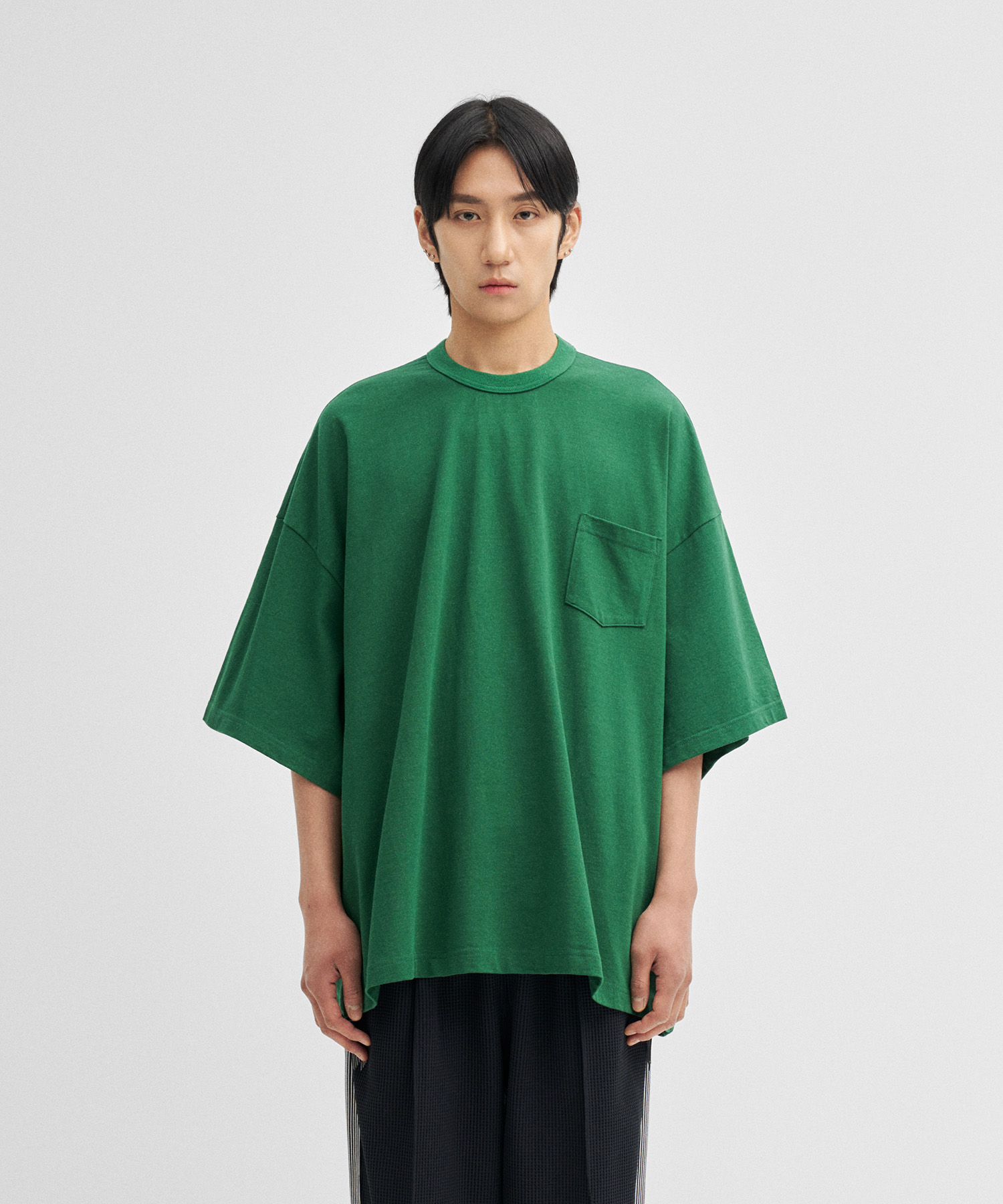 Super Big Flat Pocket Tee (Green)