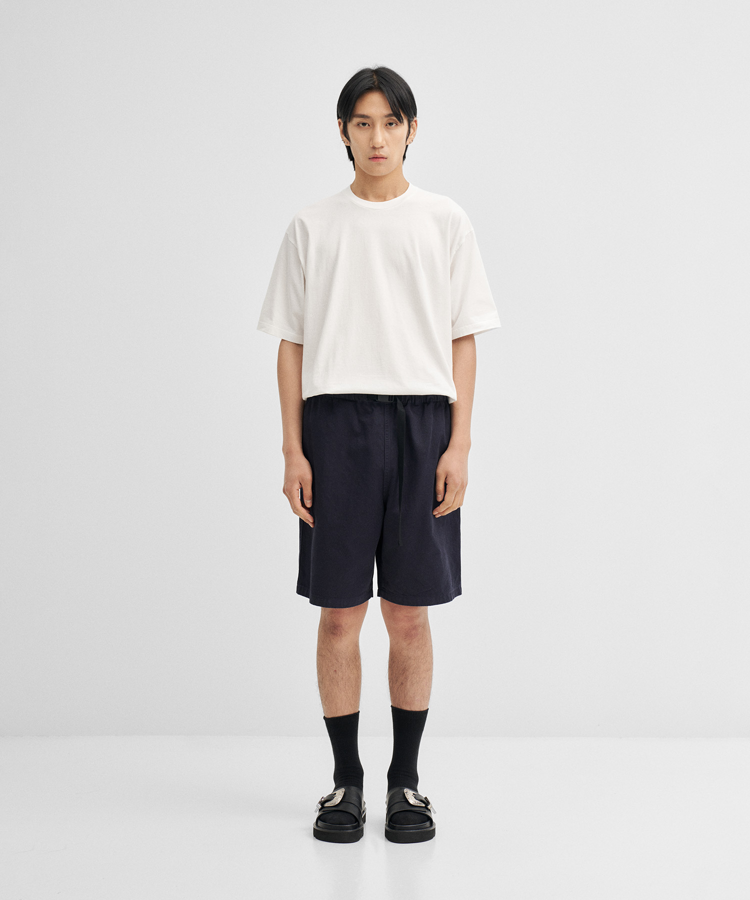 Organic Cotton Chino Shorts (Navy)