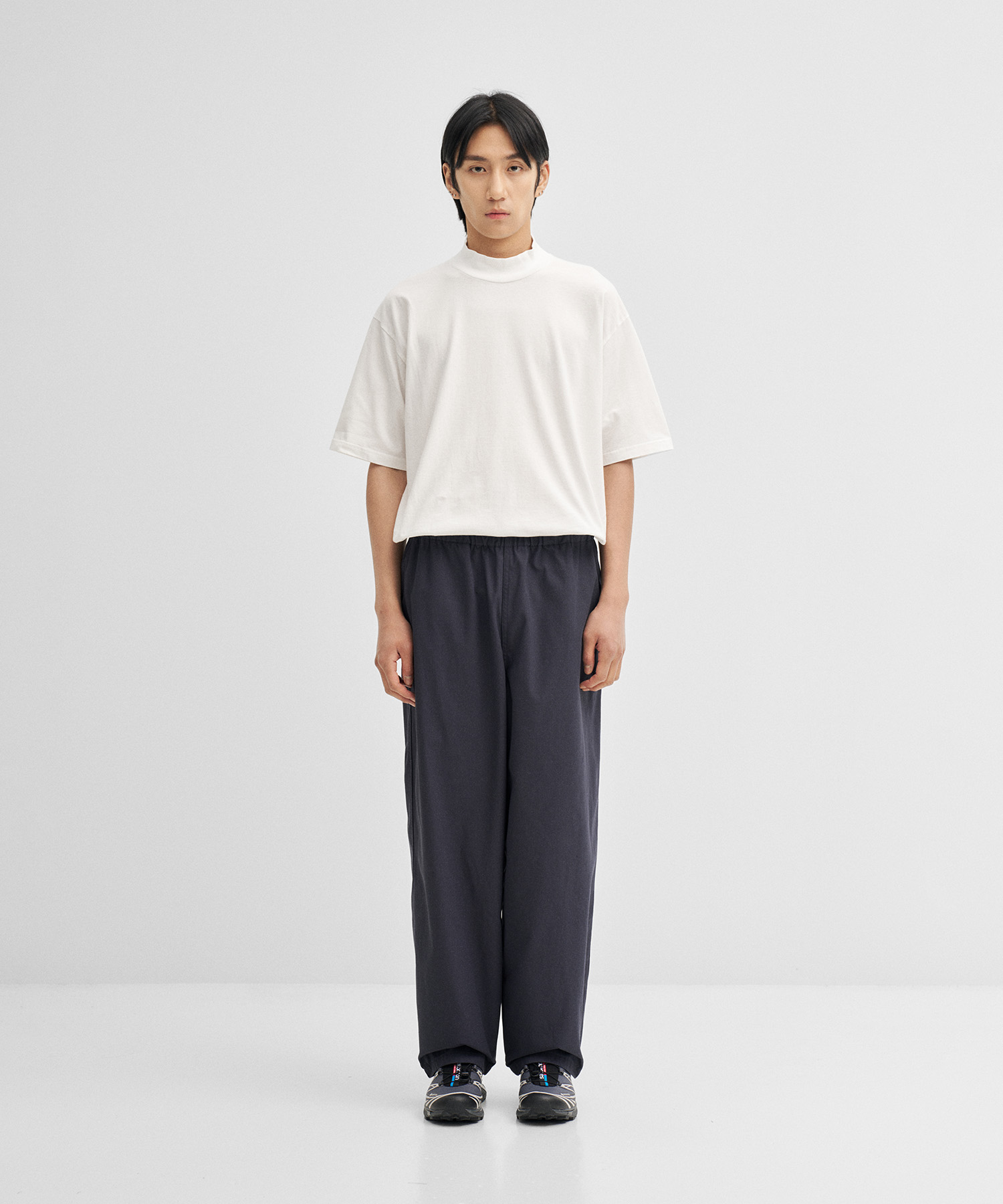 Org Cotton / Recycle Polyester Twill Trousers (Navy)