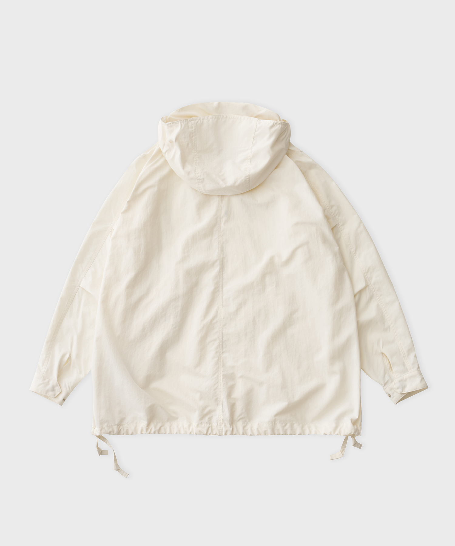 Women Recycle Nylon Anorak Jacket (White)