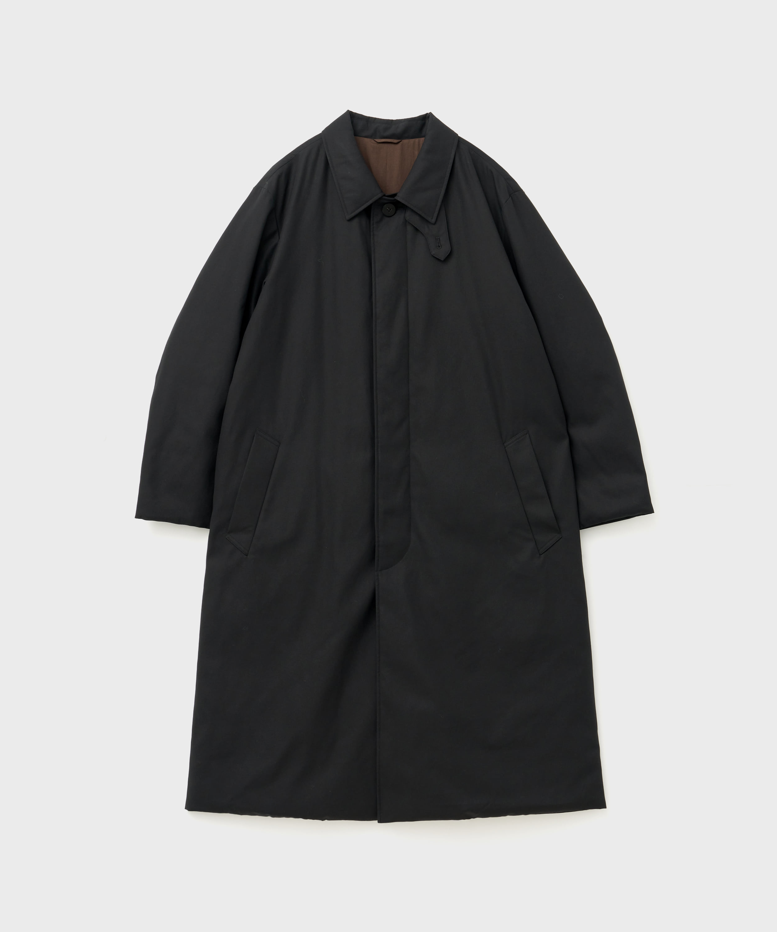 Cotton Gabardine Coat (Black)