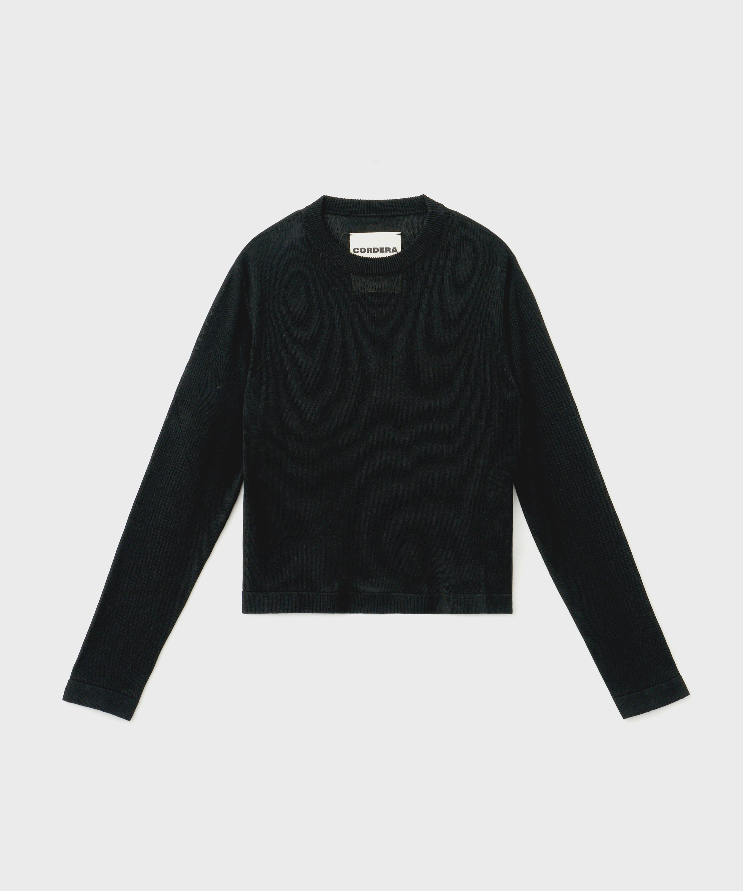 Viscose Knit T-shirt (Black)