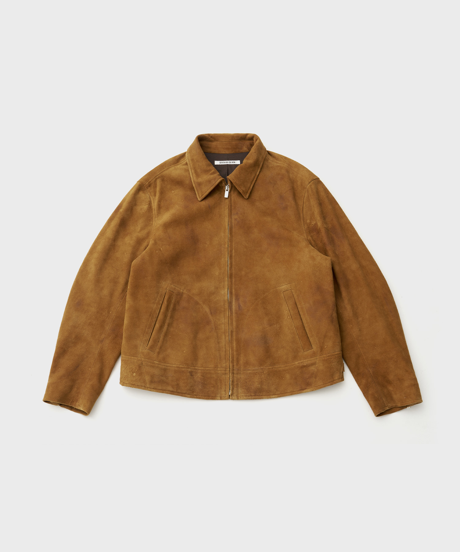Suede Leather Riders Jacket (Camel)