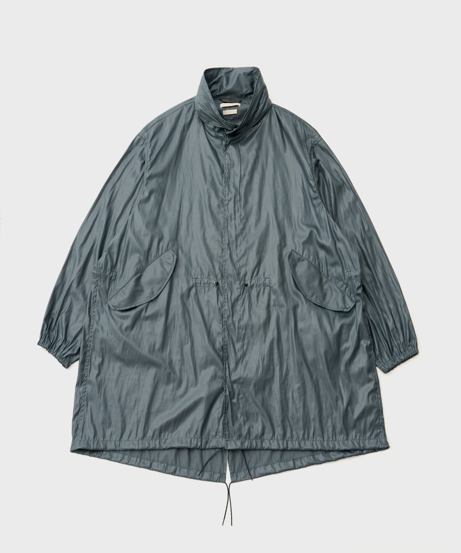 Leather Like Polyester Snow Parka (Dusty Green)