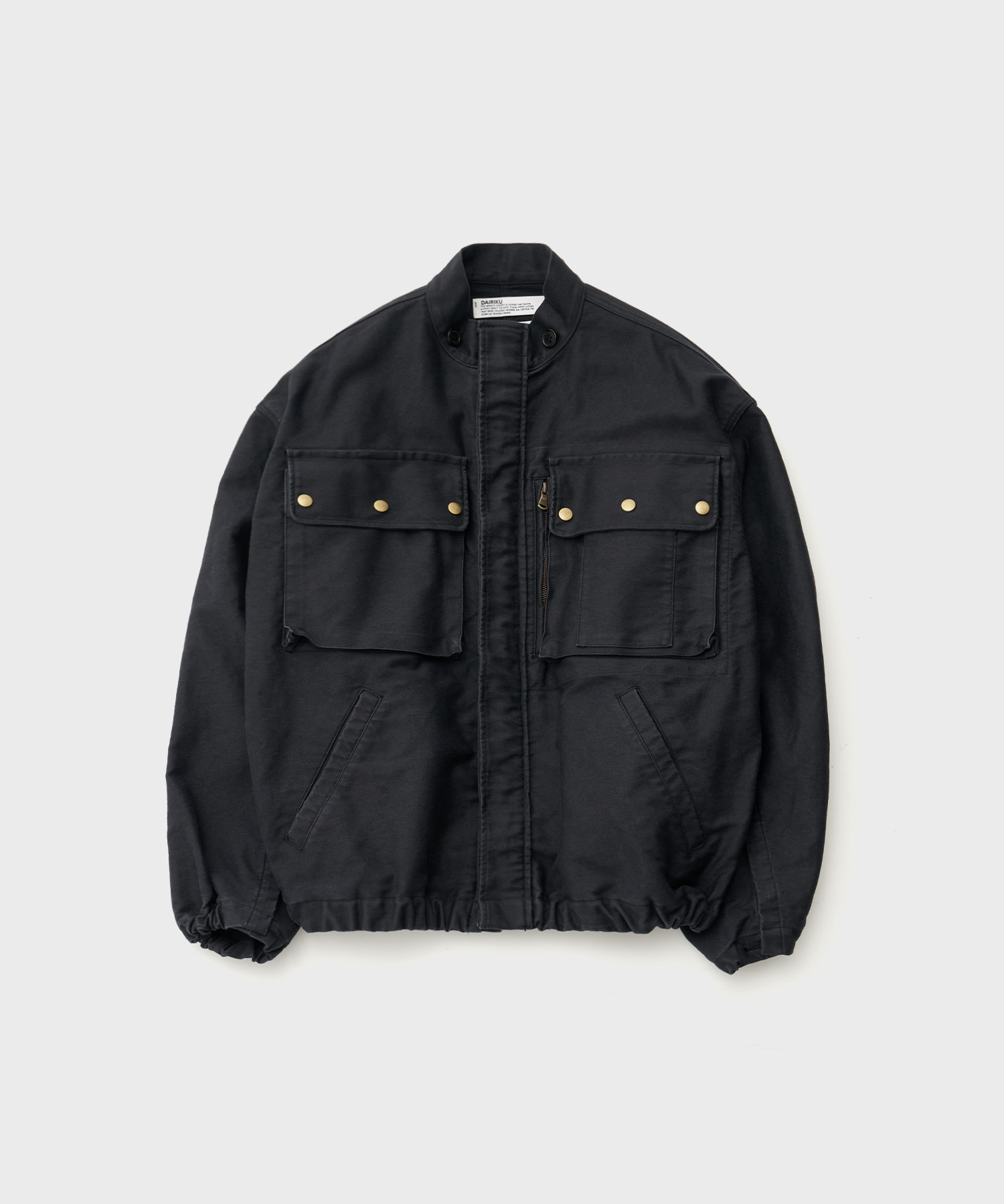 Mole Skin Military Jacket (Wash Black)