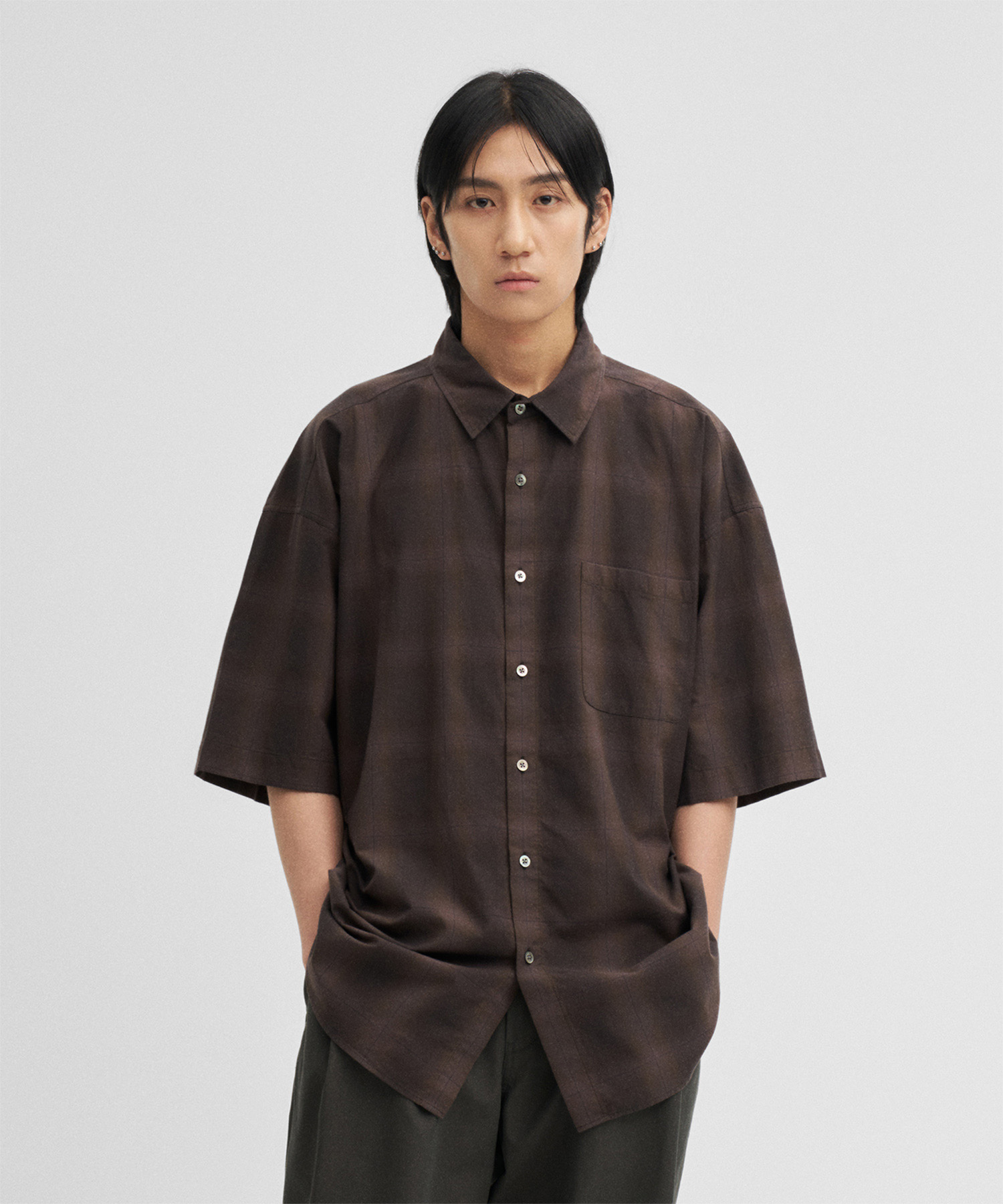 Reverb Ombre Shirt (Brown - Ombre)