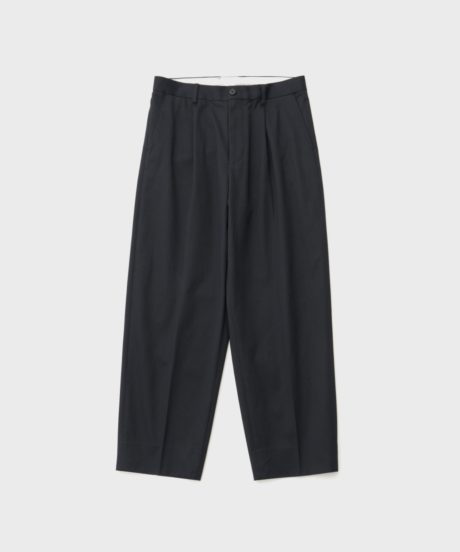 One Tuck Chino Trousers (Navy)