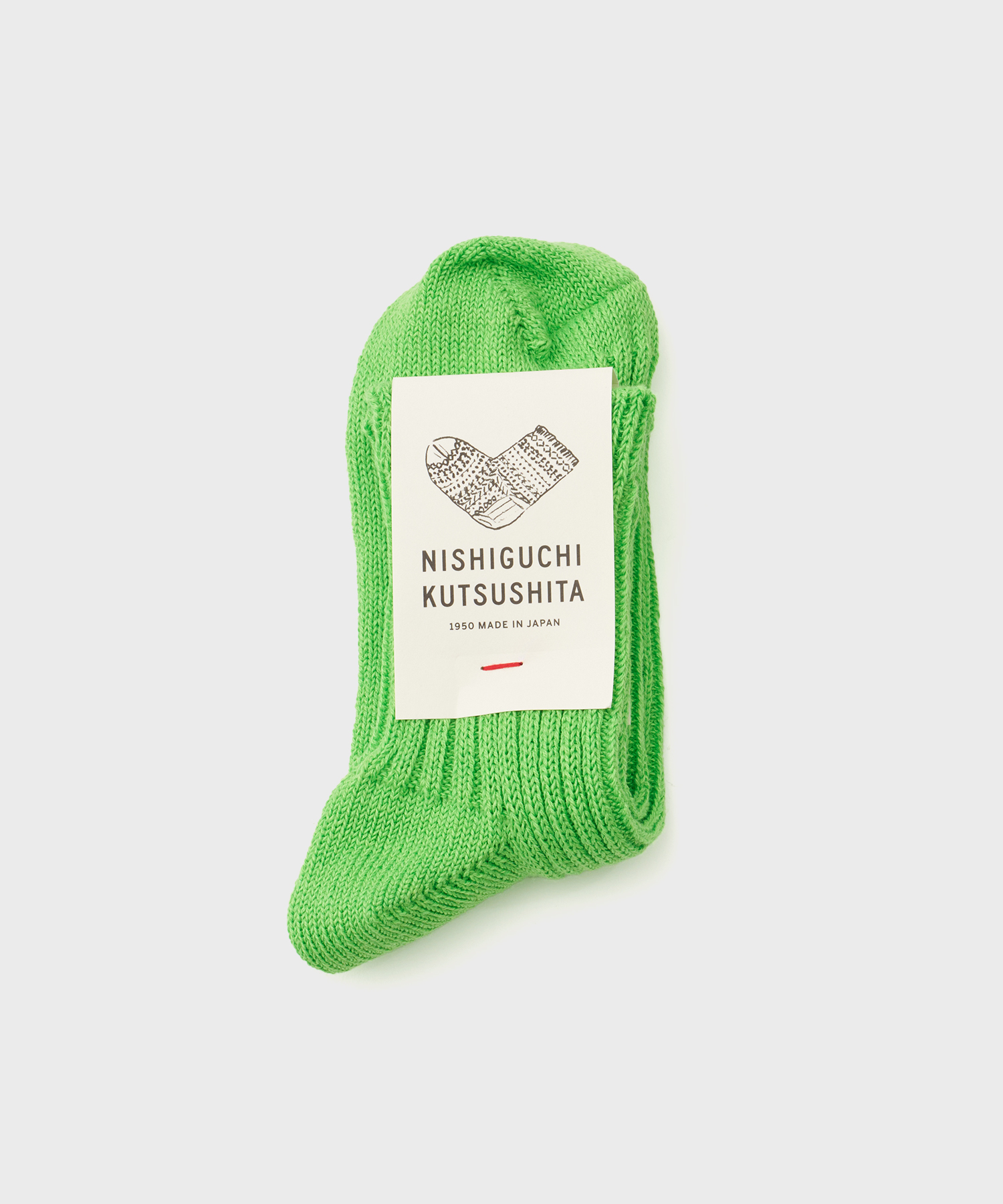 Linen Ribbed Socks (Pear Green)