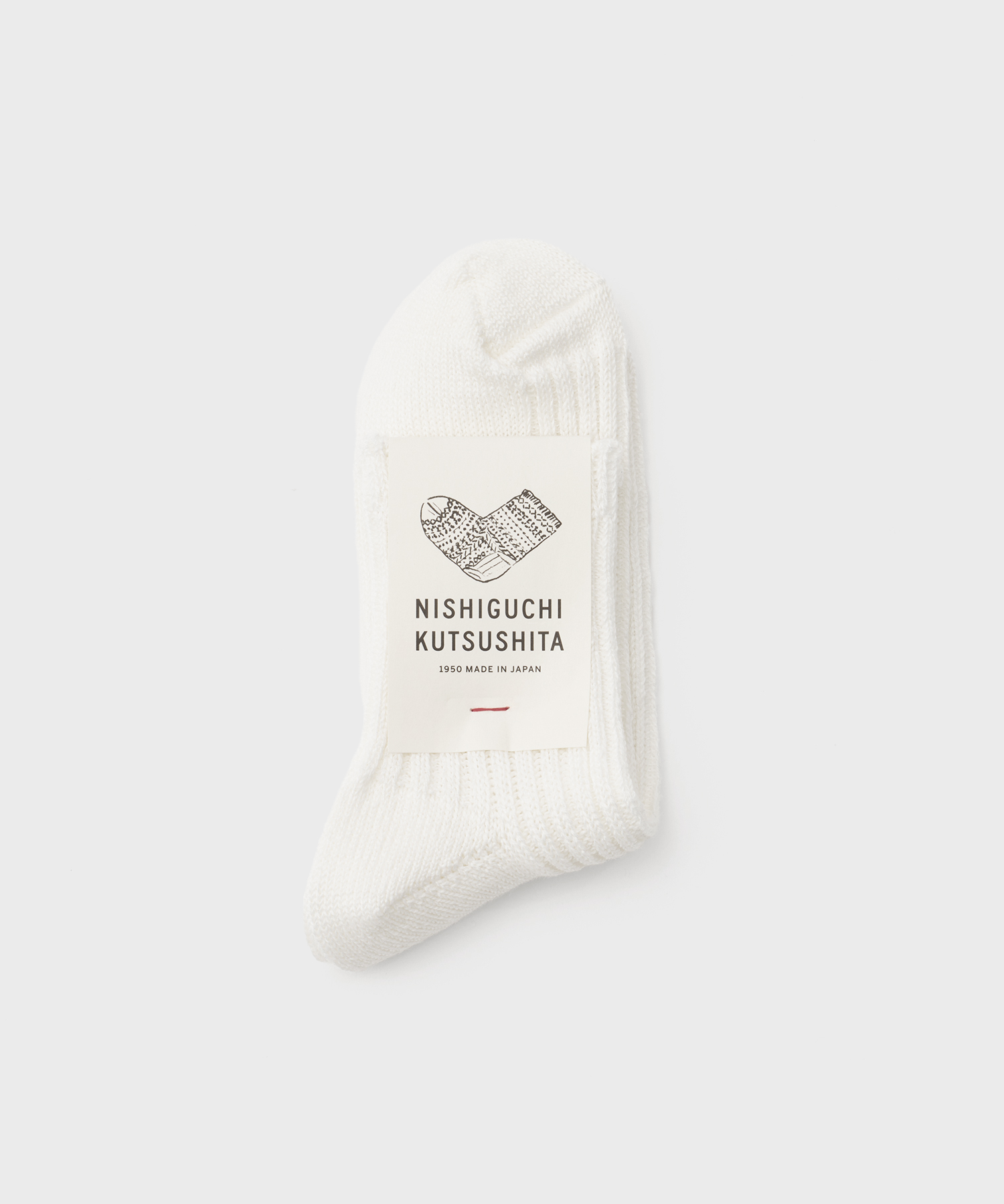 Linen Ribbed Socks (Off White)