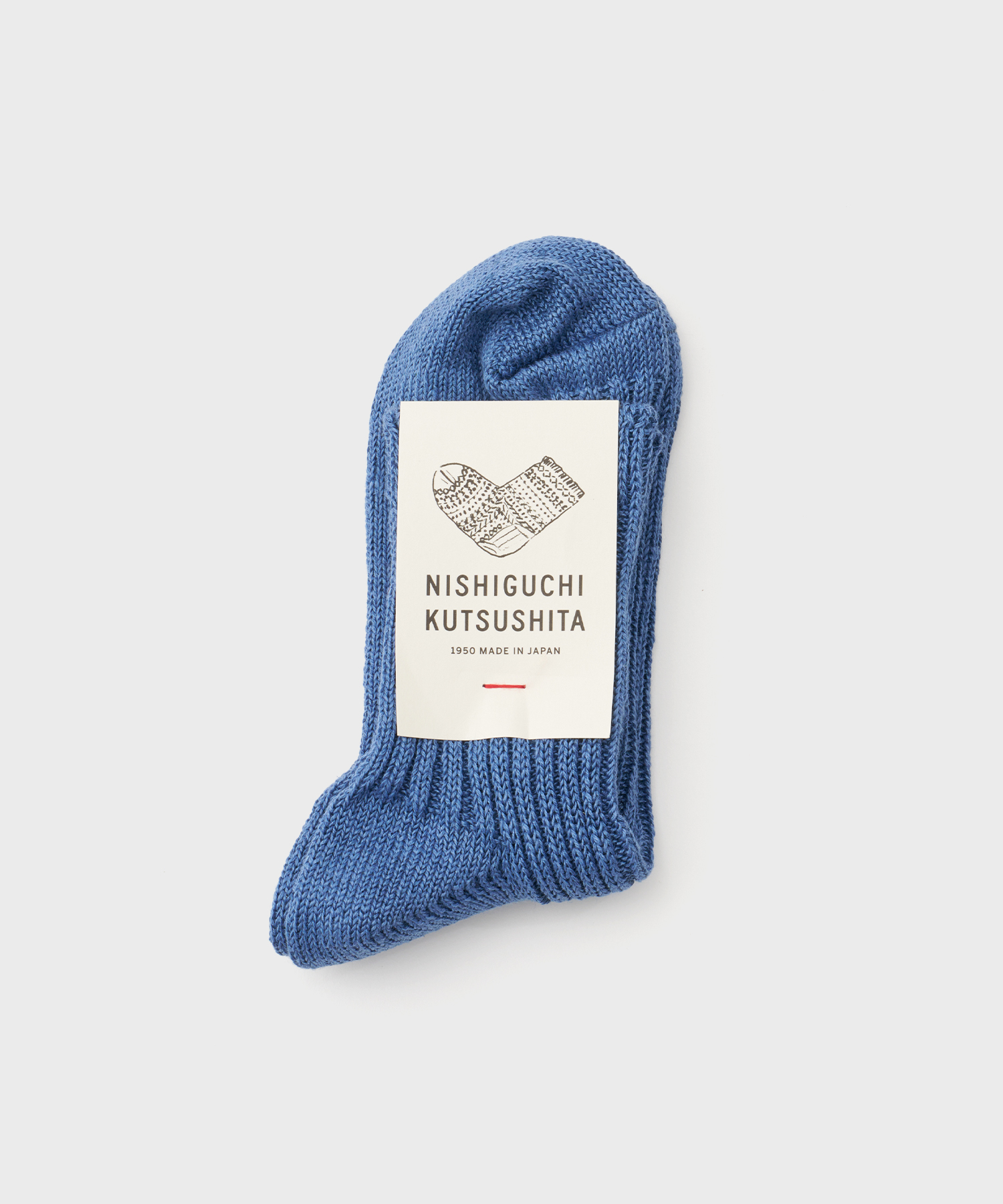 Linen Ribbed Socks (Blue)