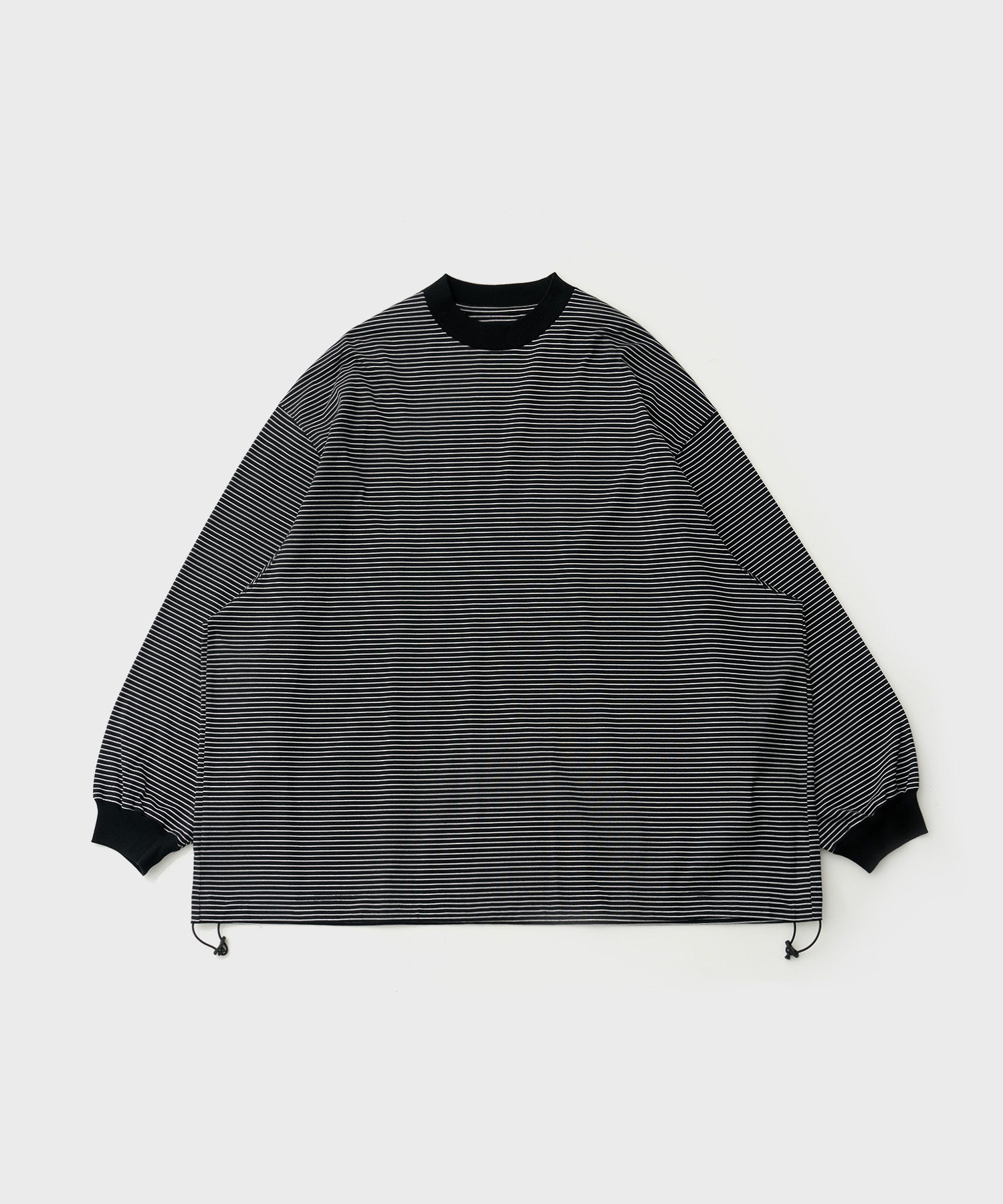 Balloon Border Long Sleeve T-Shirt (Black/White)