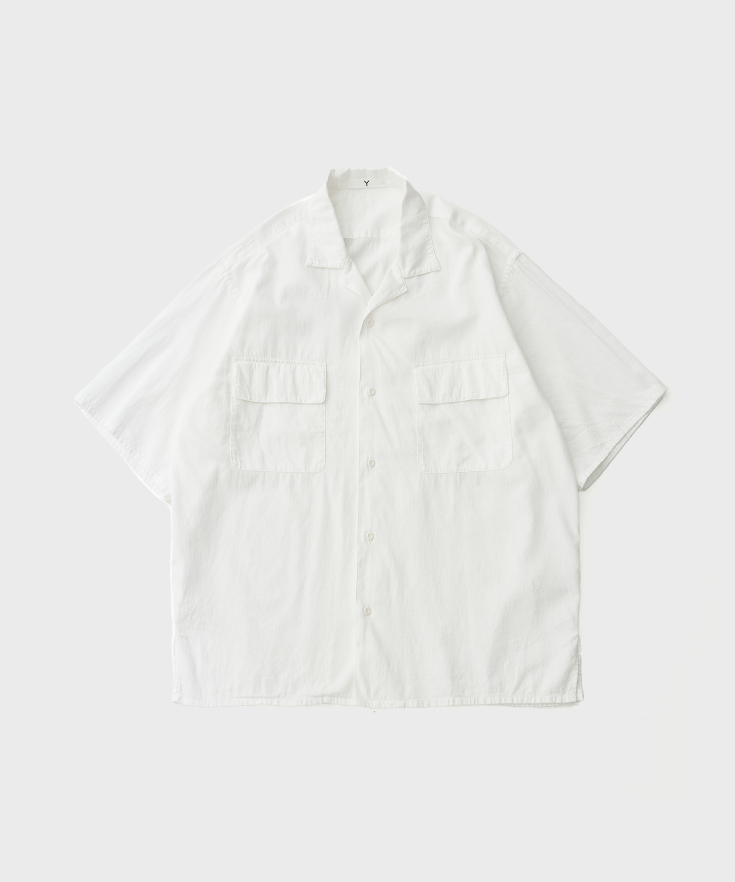 Organic Cotton Washer Satin Shirt (White)