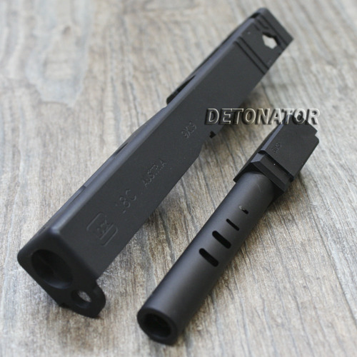  MARUI GLOCK 18C CNC METAL SLIDE BARREL SET(BLACK)