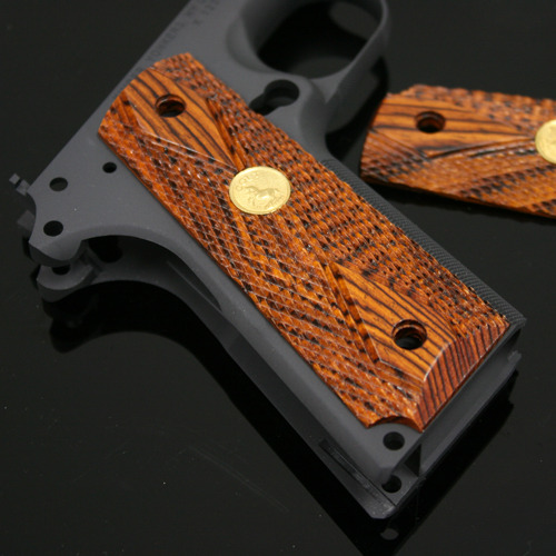 Colt 1911 Supergrade Cocobolo Diamond Checkered Grips