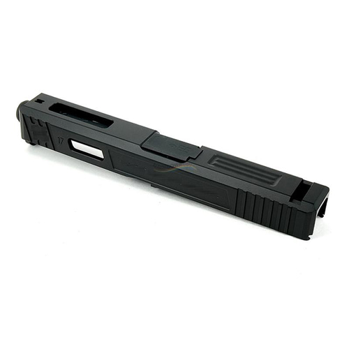 GunsModify Alu CNC Slide / Stainless 4 fluted Black barrel Set for Marui G17