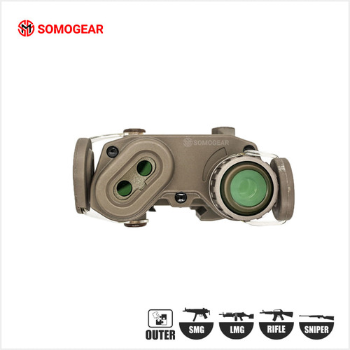 PEQ-15 Airsoft Aiming Green Laser IR Illuminator (by SOMOGEAR)