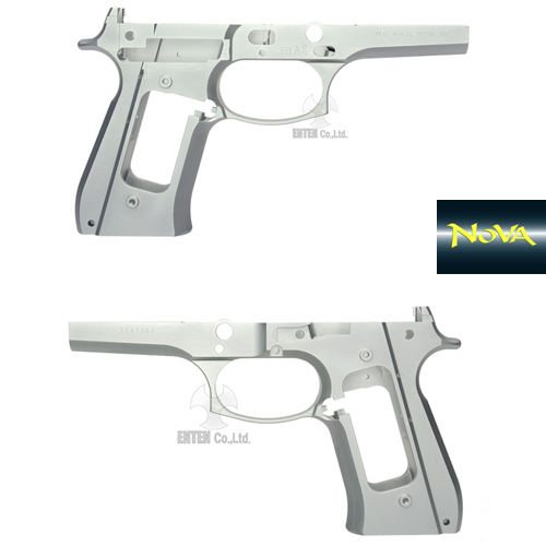 Beretta M92FS INOX Slide + M92FS New Style Frame  for Marui M9A1-Aluminum Matt Silver