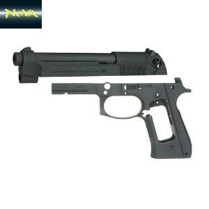 Nova CNC Steel Slide &amp; Aluminum Frame Kit for Marui Airsoft M9 GBB series - Limited M9A1 version