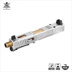 Flower Industries MKII Complete Upper Slide Set[Stainless Steel] for VFC Glock19 Gen4