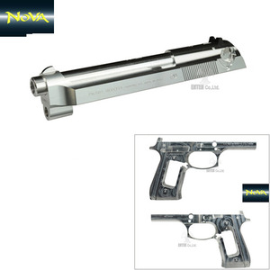 Beretta M92FS INOX Slide &amp; M9 Frame Set for Marui M9A1 -Naked Silver