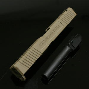  SDP ZEV// Steel Slide &amp; Outer Barrel set TAN for &quot; WE G17 &quot;