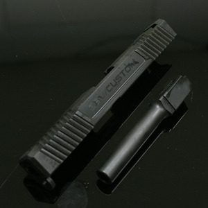 SDP ZEV// Steel Slide &amp; Outer Barrel set BLACK for &quot; WE G17 &quot;