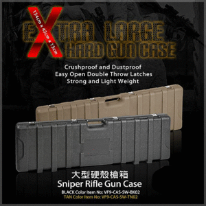 [입고완료!] NEW!! VFC Sniper Rifle Case - 고급 스폰지 내장 [BK/Tan]