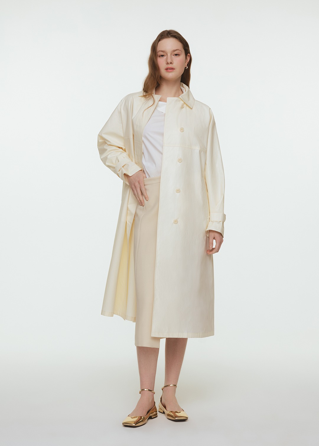 Lumid Trench Coat (Cream)