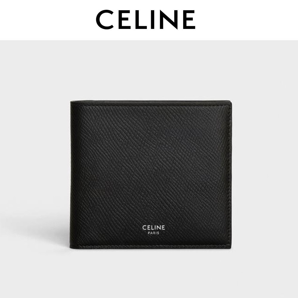 [국내배송] 셀린느 CELINE 옴므풀그레인 반지갑 블랙