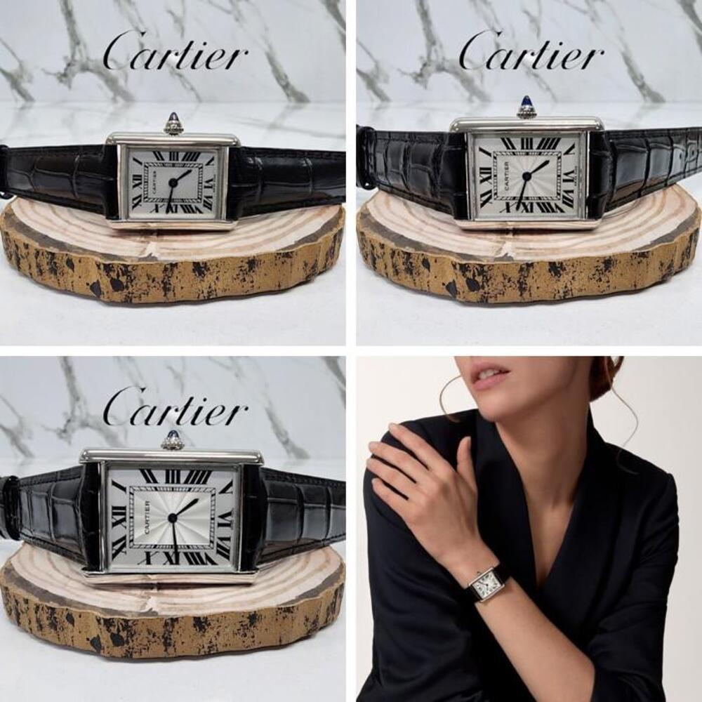 [국내배송] 까르띠에 CARTIER 탱크 머스트 워치 블랙